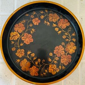 Vintage 1960’s Mid-Century Modern hand-painted tray. Some minor chips.